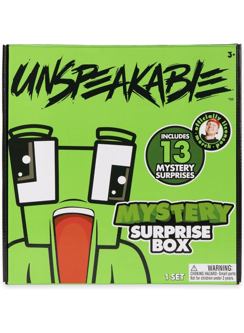 Unspeakable Mystery Surprise Box, 13 Collectibles Including Exclusive Plush, Figure, Squishy, Poster, Digital Skin, and More in Classic, Glow in the Dark or Tie Dye Variants for Kids and Fans- Age 3+ - Image 4